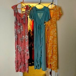 3 Isabel Maternity Maxi Dresses